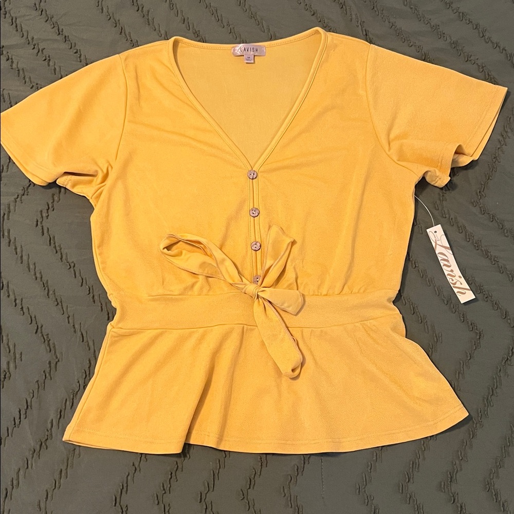 Lavish Mustard Yellow Top